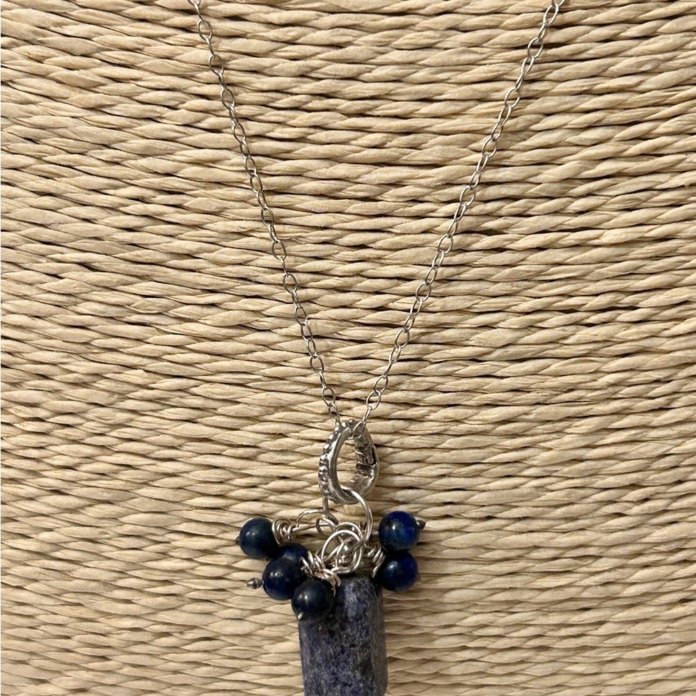 NEW Sterling Silver & Lapis Lazuli Necklace